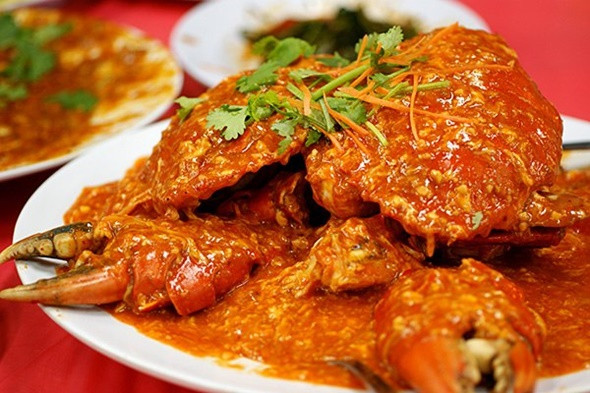 Món ngon đặc sản Singapore - Cua sốt cay Chilli Crab