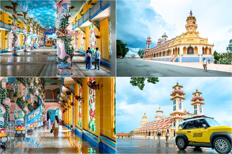 Tòa Thánh Tây Ninh có thể kết hợp trong lịch trình một ngày (Ảnh: Sưu tầm)
