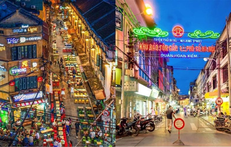 Dạo quanh Hà Nội khi những con phố cổ bắt đầu lên đèn