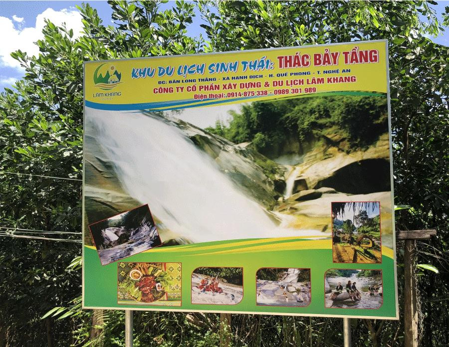 Công ty cổ phần xây dựng & du lịch Lâm Khang - Đơn vị khai thác & quản lý khu du lịch sinh thái Thác 7 tầng.