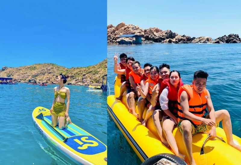 Tham gia chèo SUP, phao chuối tại Kỳ Co Tham gia chèo SUP, phao chuối tại Kỳ Co