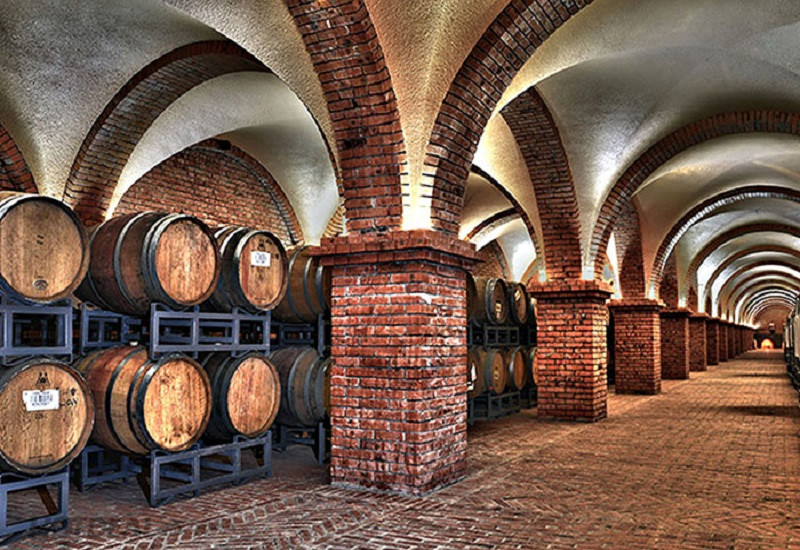 Khi đến tham quan tại Lâu đài Rượu vang RD, bạn sẽ được tham quan 2 hầm chứa rượu