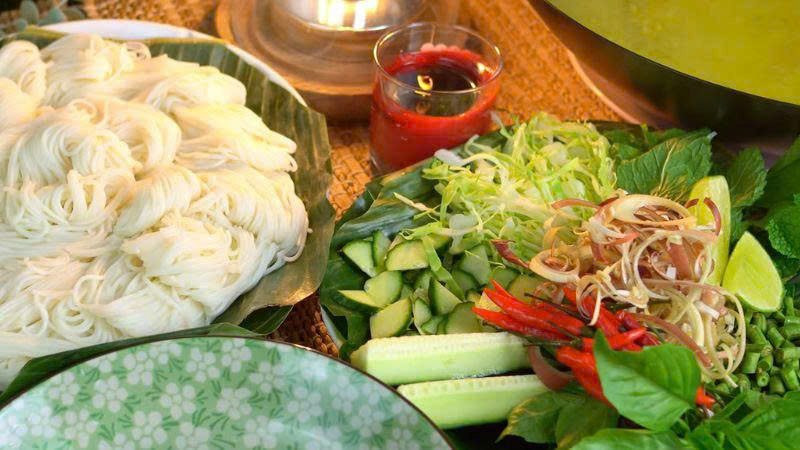 Num banh chok tinh túy ẩm thực tại Campuchia