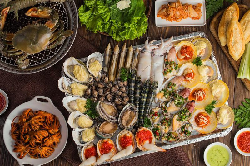 Hải sản tươi sống tại Đảo Mastu