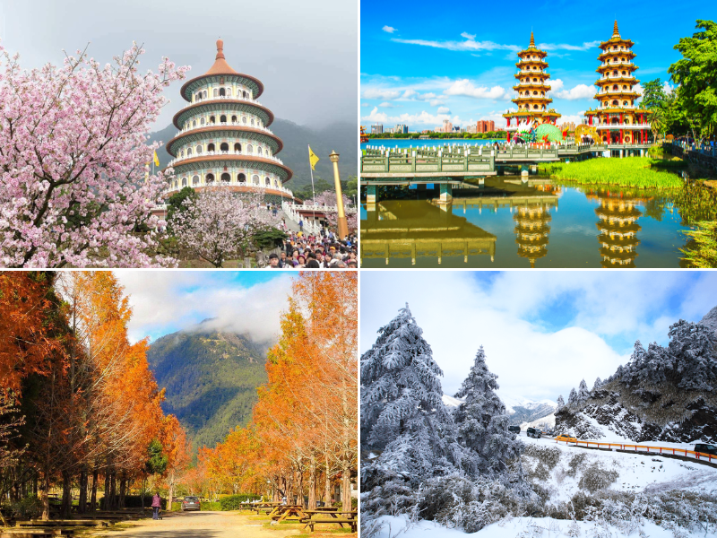 Vẻ đẹp của Đài Loan qua 4 mùa Xuân - Hạ - Thu - Đông