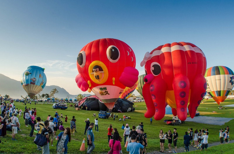 Khinh khí cầu tại lễ hội khinh khí cầu Đài Đông