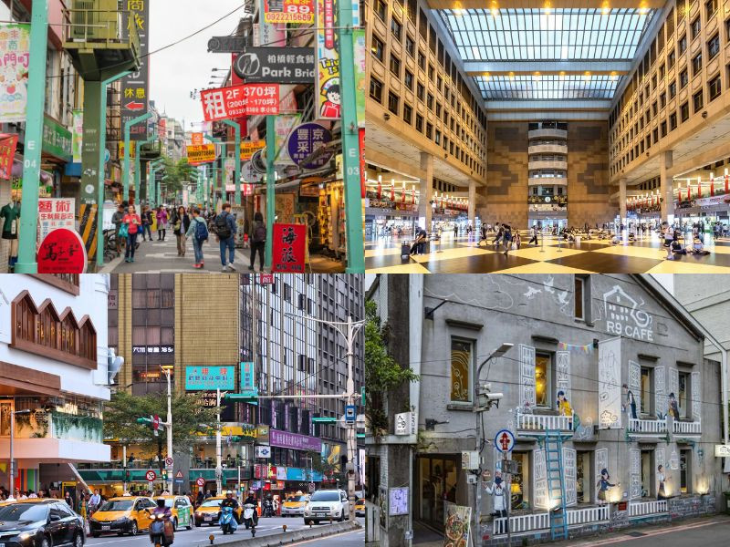 Các khu vực lưu trú thuận tiện tại trung tâm Đài Bắc, gần MRT, dễ di chuyển