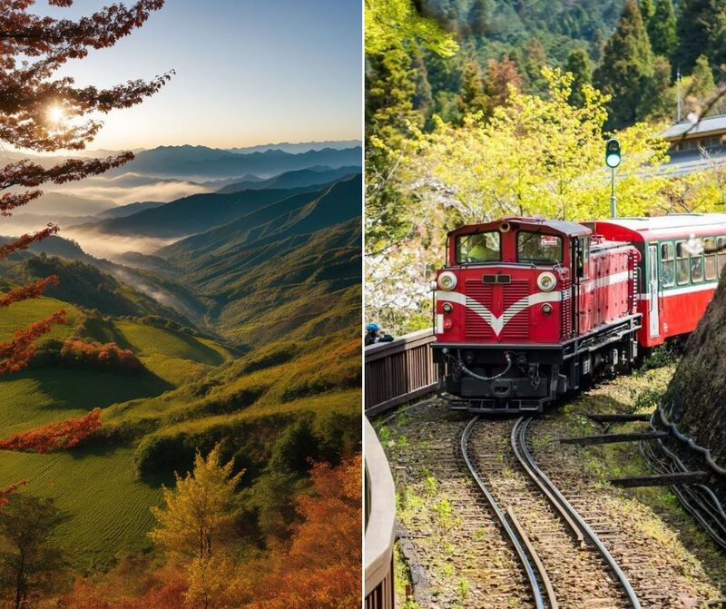 Alishan luôn nằm trong top những điểm đến vào mùa thu Đài Loan