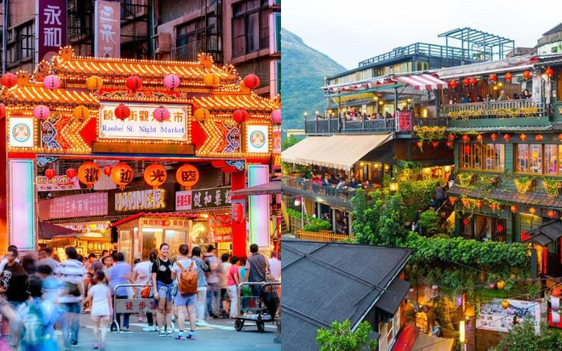 Chợ đêm và phố cổ ở Đài Loan - Rực rỡ đầy màu sắc