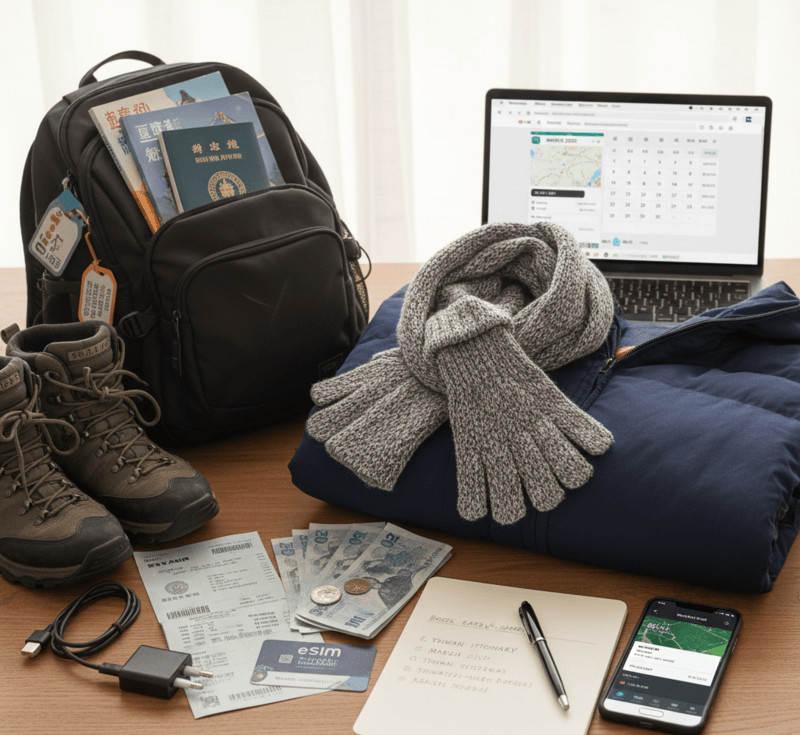 Một số vật dụng cần thiết khi du lịch Đài Loan