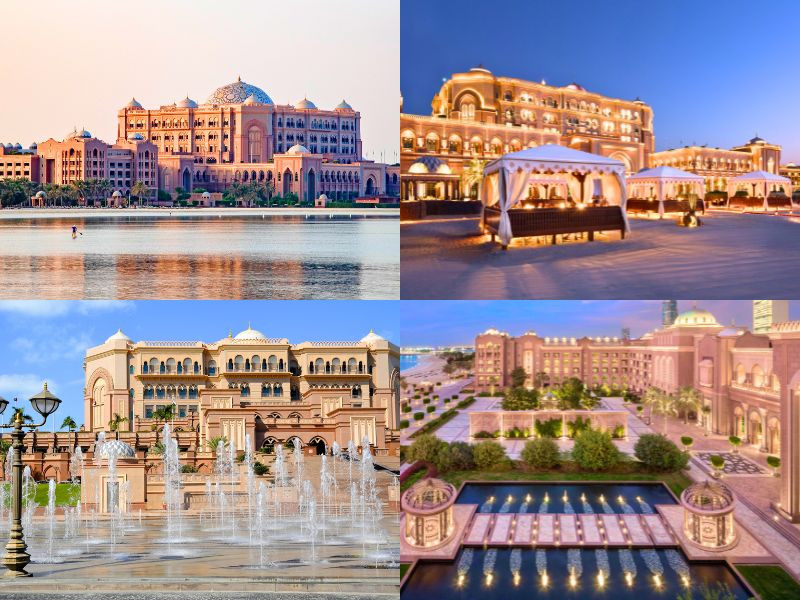 Emirates Palace rộng lớn với những công trình vô cùng hoành tráng 