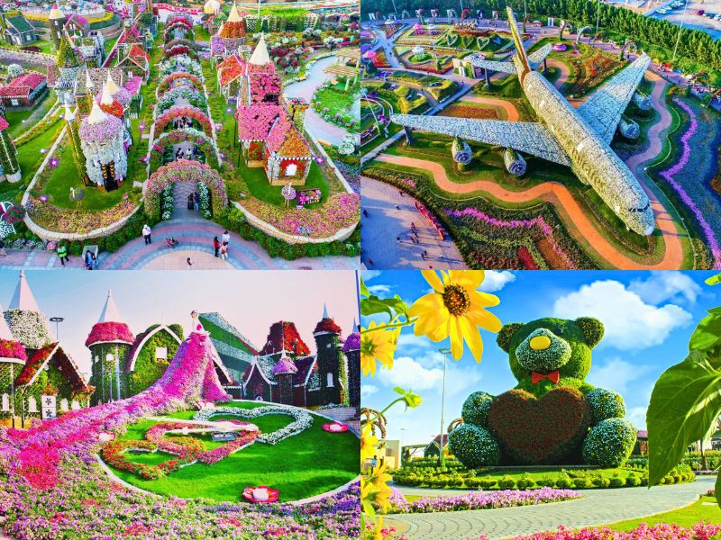 Tuyệt tác Vườn hoa Dubai Miracle Garden