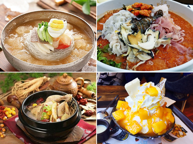Thưởng các món ăn đặc sắc mùa hè của xứ Hàn