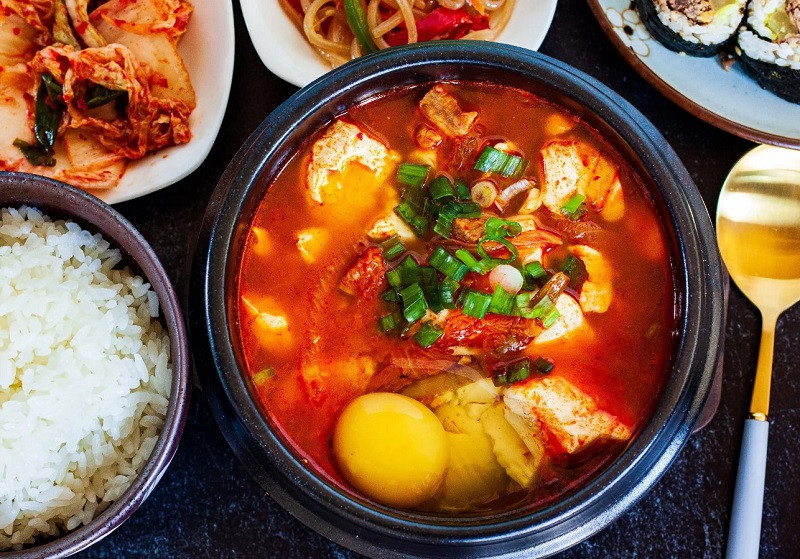 Đậu phụ hầm cay - Sundubu-jjigae