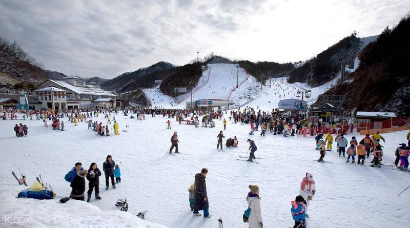 Trượt tuyết tại Yeosu Hàn Quốc 