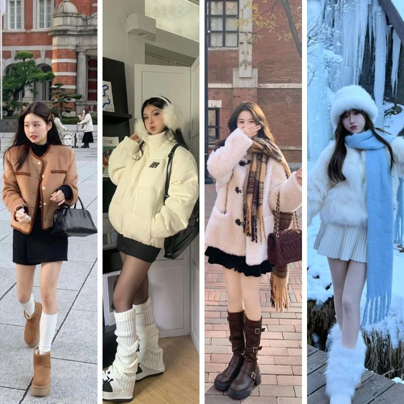 Gợi ý outfit đẹp khi đi du lịch Hàn tháng 2 