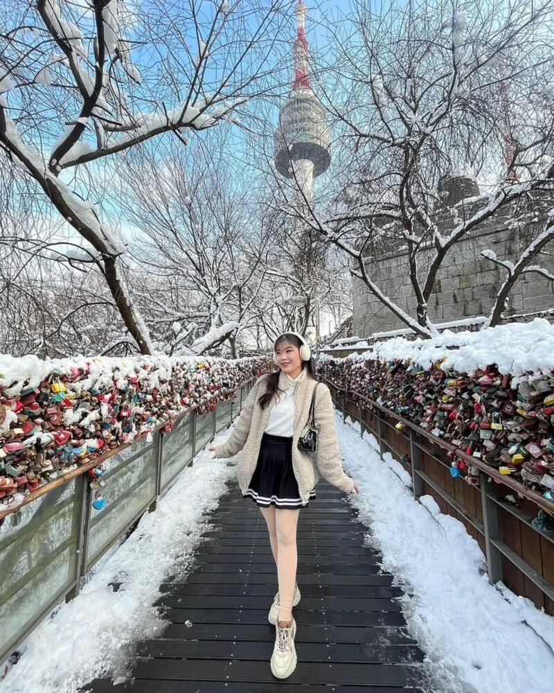 Móc khóa lãng mạn tại tháp Namsan 