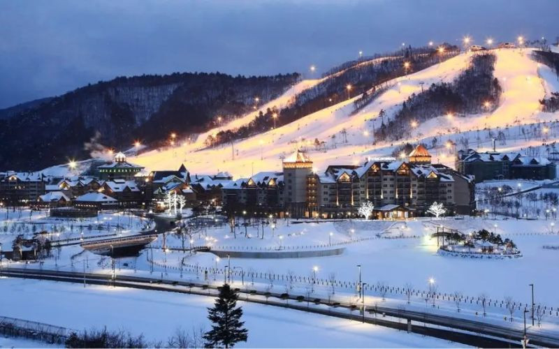 Tuyết rơi ở Gangwon