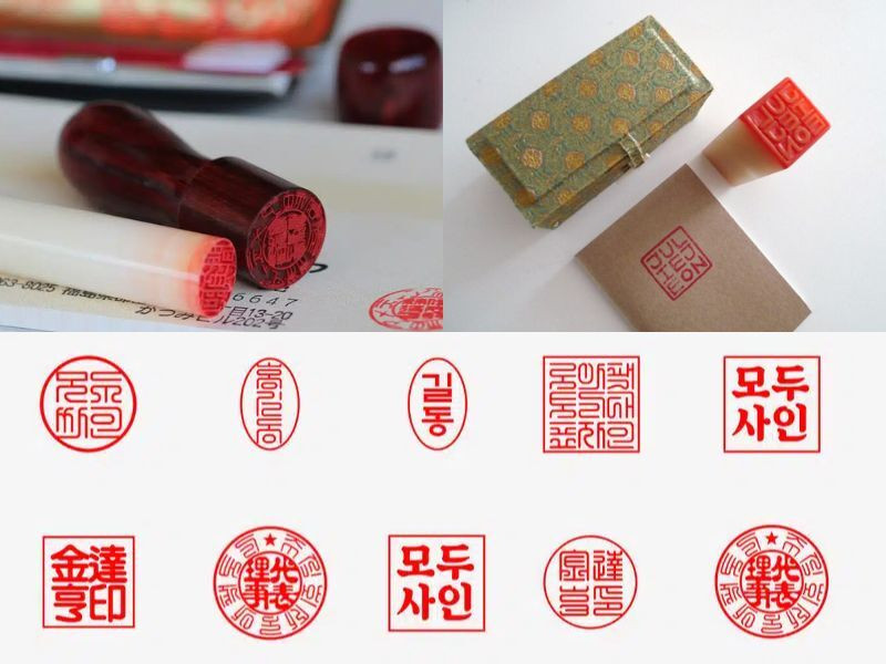 Con dấu được chạm khắc tinh xảo