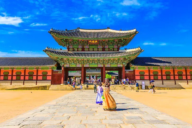 Check-in cung điện Hàn Quốc