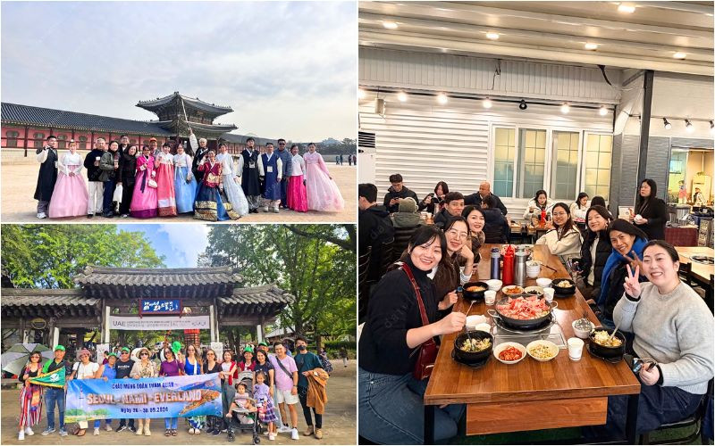 Đoàn khách du lịch Hàn Quốc của nhà Đất Việt Tour
