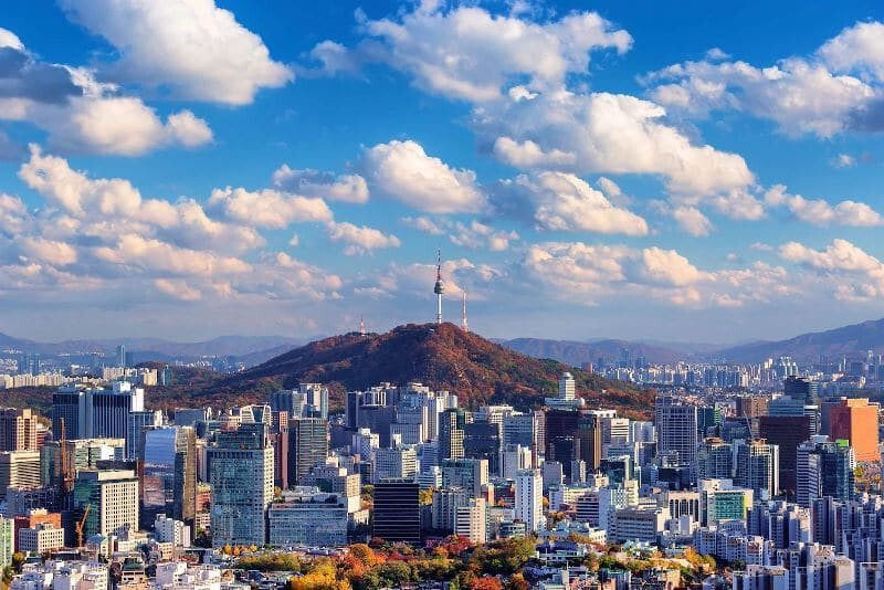 Toàn cảnh thành phố Seoul Hàn Quốc
