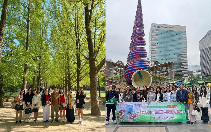 Đoàn khách tour Hàn Quốc tại Đất Việt Tour Đoàn khách tour Hàn Quốc tại Đất Việt Tour
