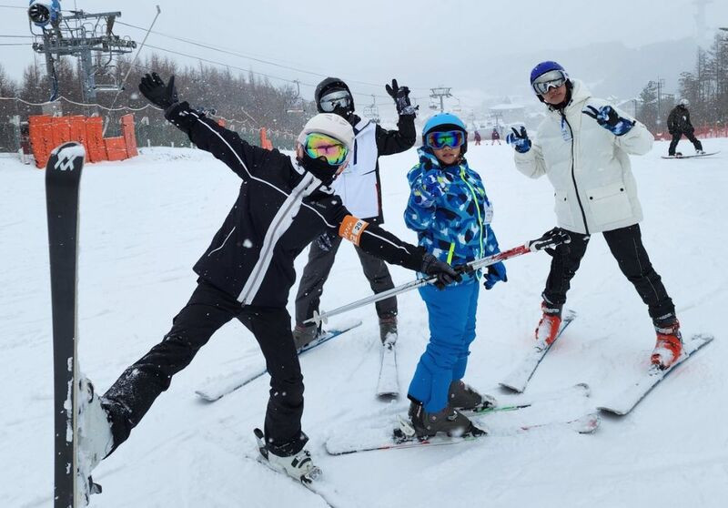 Khung cảnh tại khu trượt tuyết Yongpyong Ski Resort