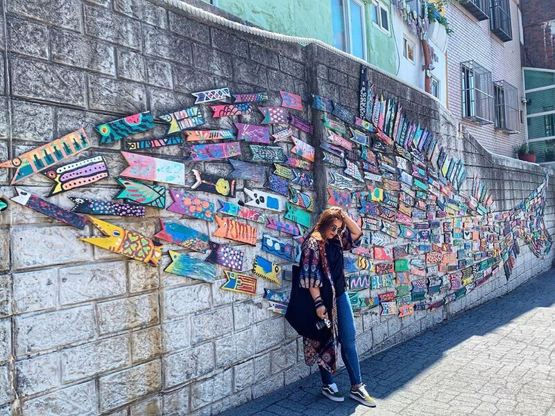 Bức tường tranh xinh đẹp tại làng Gamcheon