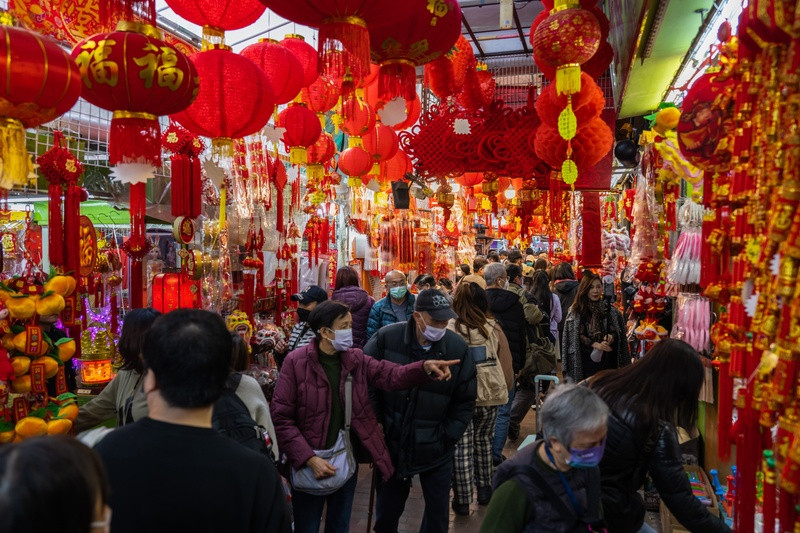 Hình ảnh nhộn nhịp của lễ hội Tết Nguyên Đán - Hong Kong