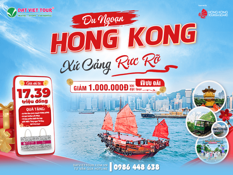 Chương trình ưu đãi đặc biệt giữa Đất Việt Tour và Hong Kong Tourism Board