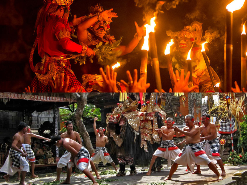 Múa Barong và Múa Kecak ở Làng Batubulan