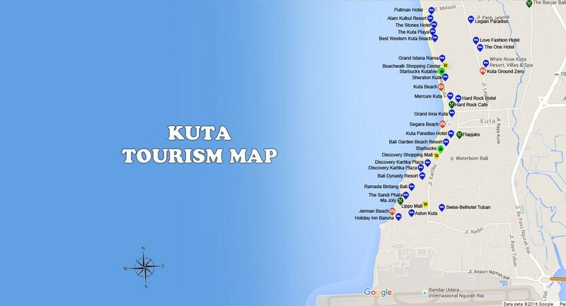 Bản đồ du lịch Kuta