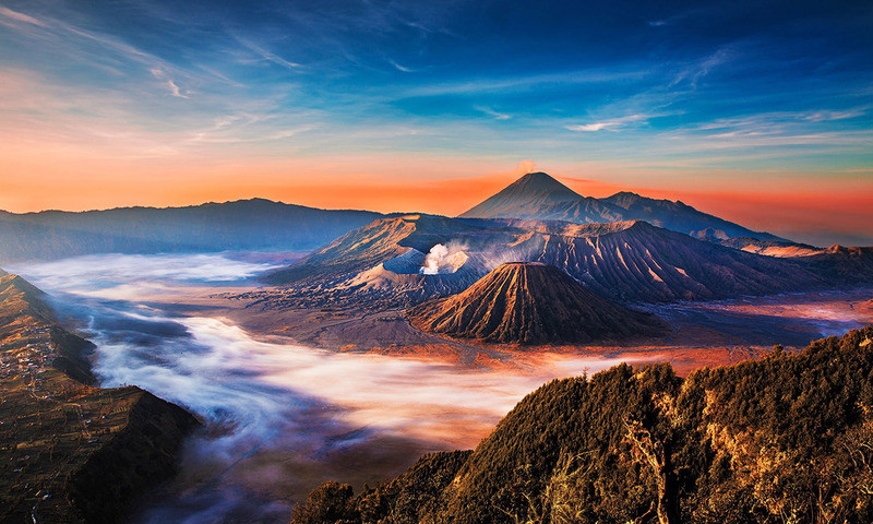 Buổi chiều đầy nắng tại núi Ijen