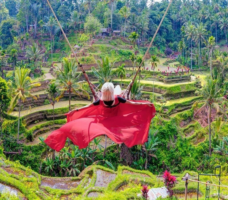 "Đánh đu" Bali Swing - Trò chơi đáng thử khi du lịch Bali 