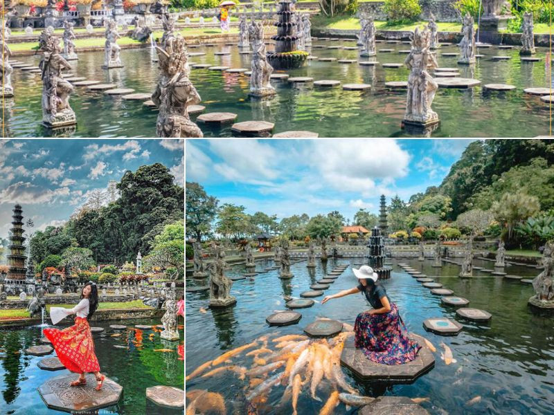 Tham quan cung nước Tirta Gangga cùng với hành trình du lịch Bali 5 ngày 