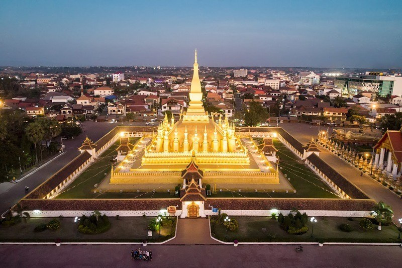 Thủ đô nước Vientiane, Lào 