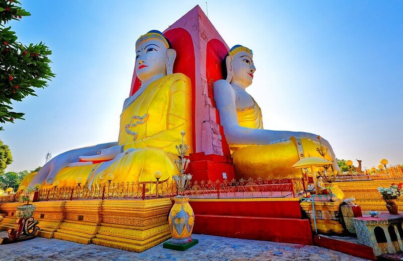 Hình ảnh phật ngồi tại chùa Kyaik Pun Hình ảnh phật ngồi tại chùa Kyaik Pun