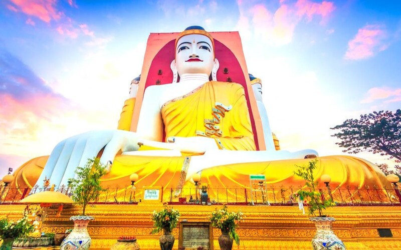 Tượng phật ngồi Kyaik Pun linh thiêng Tượng phật ngồi Kyaik Pun linh thiêng