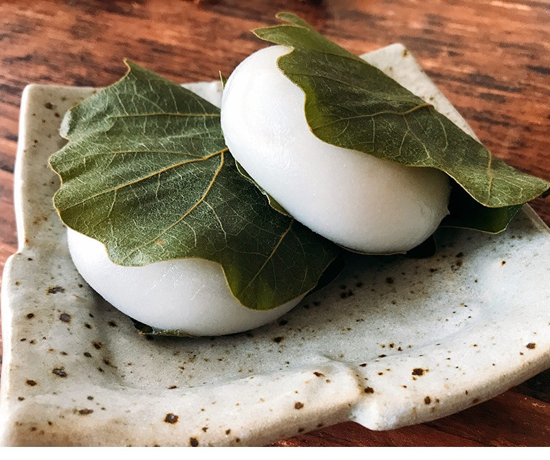 Món bánh truyền thống Kashiwa Mochi