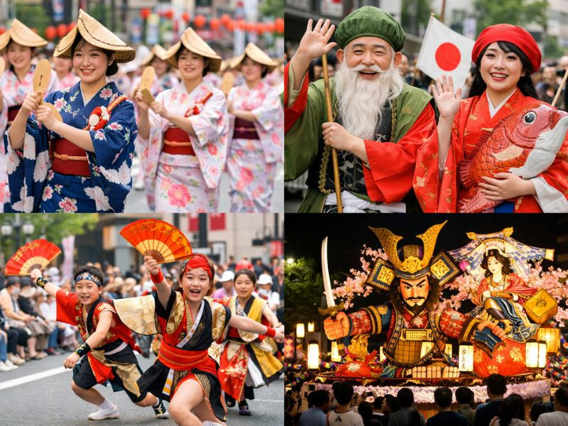 Hakata Dontaku – không khí lễ hội sôi động giữa lòng Fukuoka