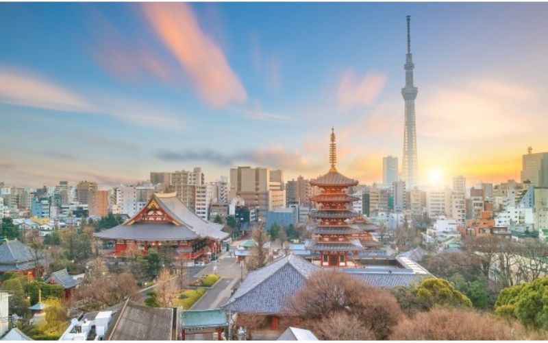 Thời tiết Tokyo Nhật Bản mùa hè