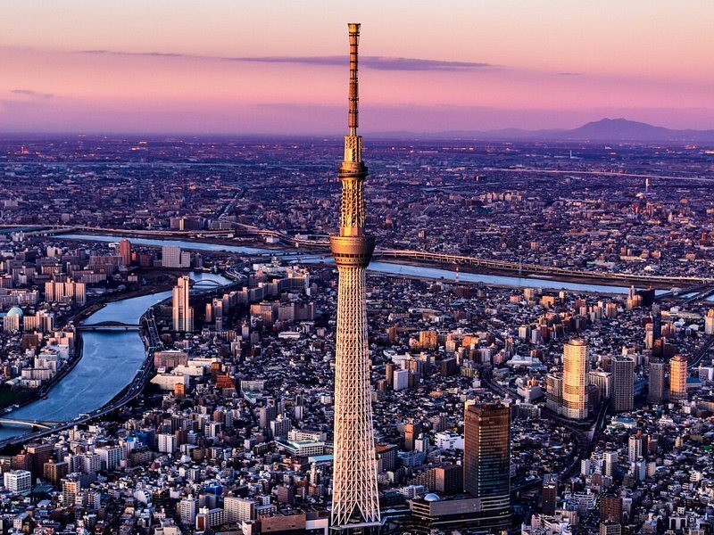 Check-in Skytree ngắm Tokyo từ trên cao