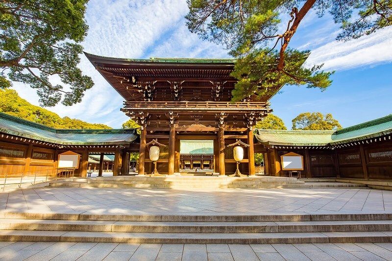 Đầu năm cầu an tại đền Meiji Jingu