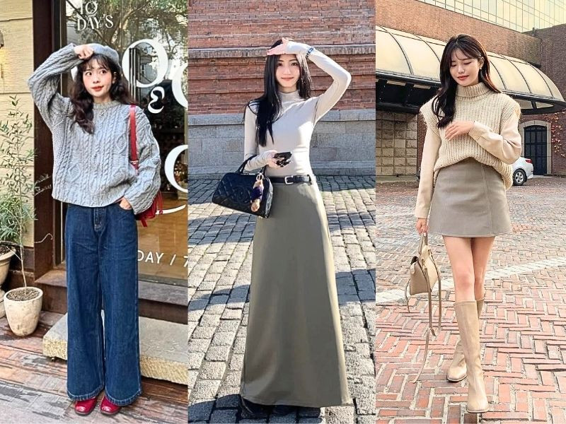 Kết hợp mũ beret, túi xách da hay một đôi boots