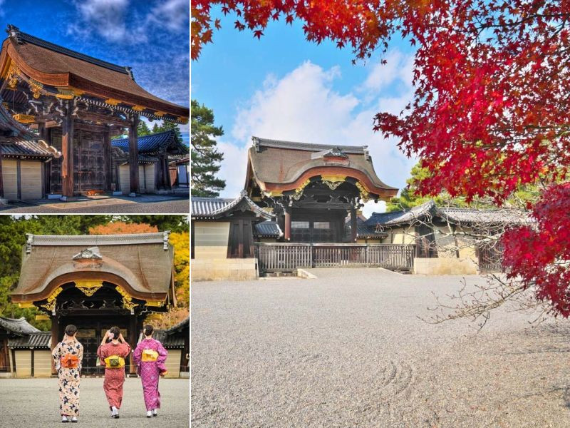 Nét đẹp cổ kính của công điện hoàng gia Kyoto khi vào thu