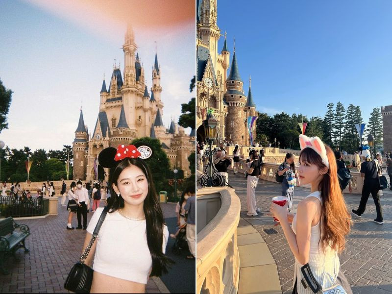 Chuẩn bị các phụ kiện dễ thương ở disneyland Nhật Bản