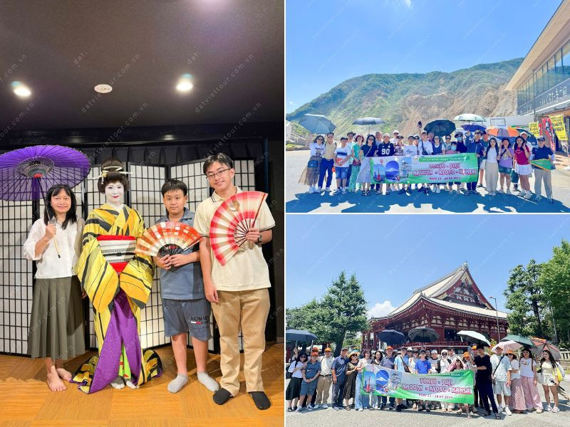 Đoàn khách đi tour Nhật Bản 
