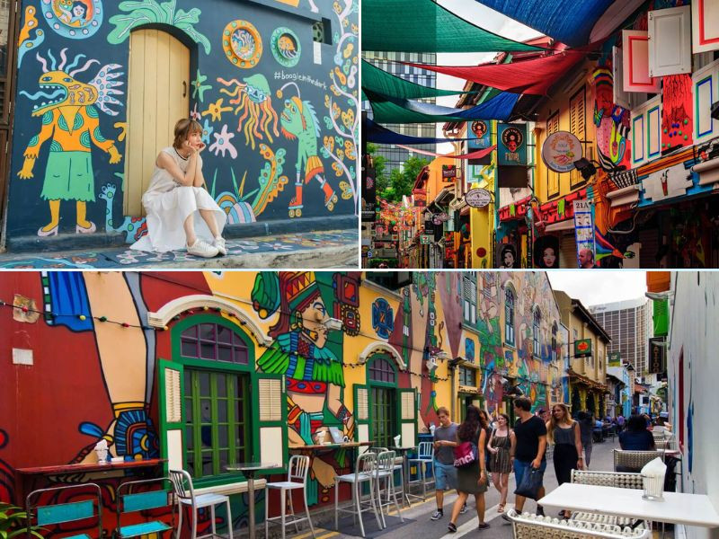 Phố Haji Lane mang màu sắc vintage Phố Haji Lane mang màu sắc vintage