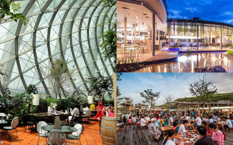 Một vài địa điểm nhà hàng và quán nước ở Singapore